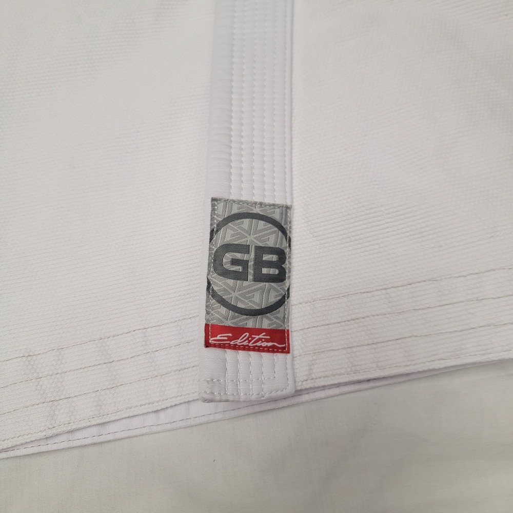 Gracie Barra Equipe GB1 BJJ Gi Top White Cotton Jiu Jitsu Kimono Jacket Size A1 - Picture 11 of 16